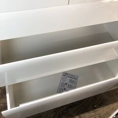 NITORI ニトリ 6段 チェスト 箪笥 衣類 収納 白 ホワイト WISH3 100HC-WH 25c菊の画像