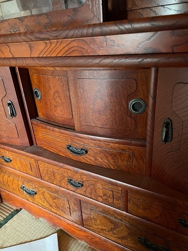 茶棚 アンティーク お盆限定価格！！ アンティーク 茶箪笥 紫檀 茶棚