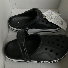 ②クロックス　バヤバンドクロッグ　黒　新品　24cmの画像