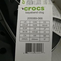 ②クロックス　バヤバンドクロッグ　黒　新品　24cmの画像