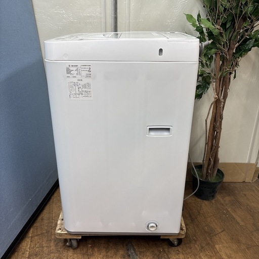 I349 ? ジモティー限定価格！ 2024年製の高年式♪ SHARP 洗濯機 （5.5㎏） ⭐ 動作確認済 ⭐ クリーニング済