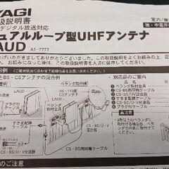 【再値下げ中】YAGI LAUD 地デジアンテナ 取付金具付属の画像