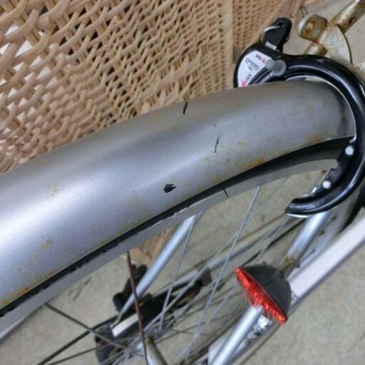 シティサイクル 27インチ シルバー系 自転車 切り替え無し 格安 GC6I07404 札幌 西野店