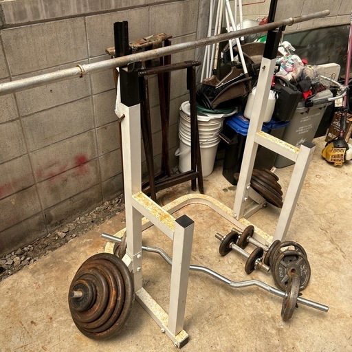 値下げ⚪︎　バーベル　バーベルスタンド　ダンベル　プレート　筋トレ