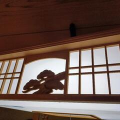 蛍光灯中古　松の装飾笠　和室などにの画像