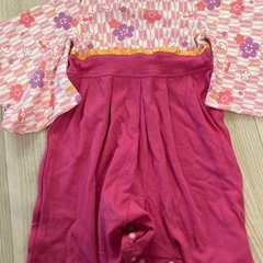 ほぼ新品 ベビー袴　90 ピンクの画像