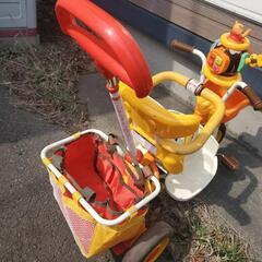 値下げ！早い者勝ち！現金決済にて！ides くまのプーさん ポップンカーゴ 三輪車 手押しの画像
