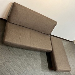 【美品！】 ソファベッド ブラウン