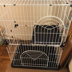 猫ケージ2段の画像