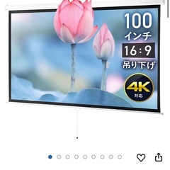 100インチワイド 16:9 4K フルハイビジョン 吊り下げ ...