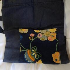 エプロン 左右 和柄ポケット付きの画像