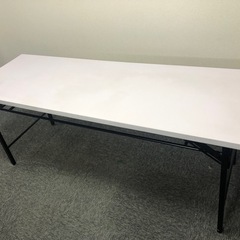 【無料】折りたたみ長テーブル 幅180cm 奥60 高さ70 メ...