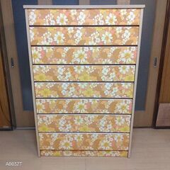 レトロかわいい花がらのタンス