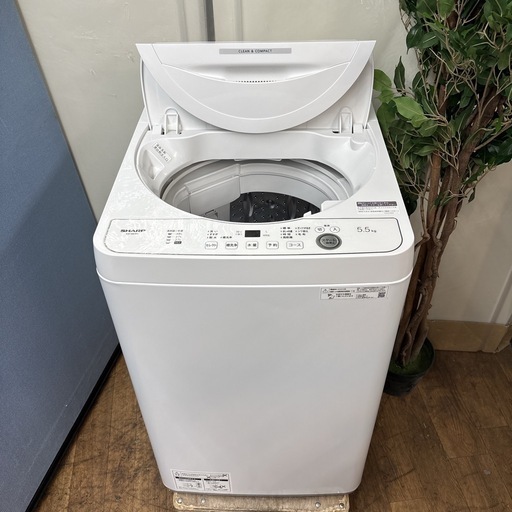 I501 ? 大決算セール特別価格！ 2023年製の高年式♪ SHARP 洗濯機 （5.5㎏） ⭐ 動作確認済 ⭐ クリーニング済