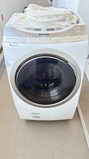 【動作品 直接引き取り限定】ドラム式洗濯乾燥機 シャープ ES-Z210 10kg 乾燥容量 6kg 2015年製