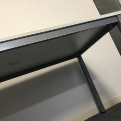 【無料】アール・エフ・ヤマカワ ミーティングテーブル ホワイト 幅1500×奥行750×高さ700mm 1台 会議 長机 ワークテーブル 業者歓迎！の画像