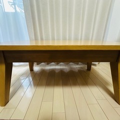 【美品】引き出し付ローテーブル　座卓の画像
