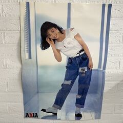  当時物 浅香唯 ② B2 ポスター 2枚セット AXIA 販促用 約縦72cm×幅51.5cm 現状品 札幌市 白石区 東札幌の画像