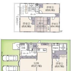 💞広々5SLDK！172.50㎡💞南東角地✨日当たり・風通し良好...