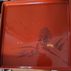 朱塗り会席用御膳10枚セット　和食器の画像