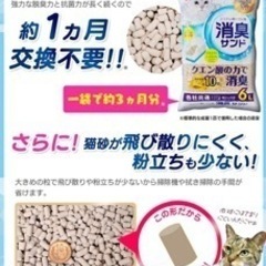猫砂 システムトイレ クエン酸入り 香り付き 6L×2袋の画像