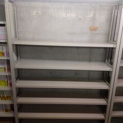 事務用天井突っ張りラック　6段　スチール製（2台）の画像