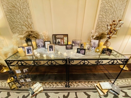 高品質 ウェルカムスペース、ゲストテーブルで大活躍！全部揃ってます！