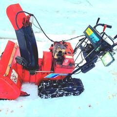 除雪機　ヤナセスノースロワー55-5 5馬力　セル、LEDライトの画像