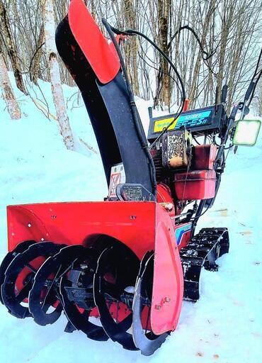 除雪機　ヤナセスノースロワー55-5 5馬力　セル、LEDライト