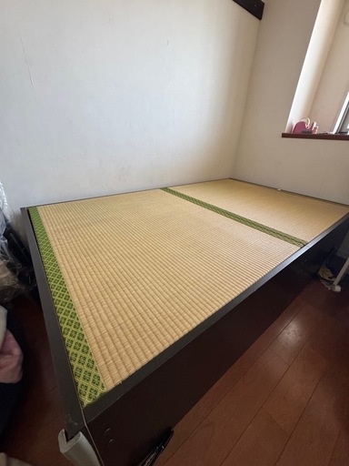ニトリ\nセミダブルヘッドレス大容量収納い草ベッド