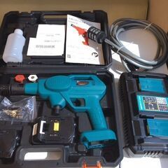 【未使用に近い】　急速充電器充電器＋互換バッテリー6.0Ah×2...