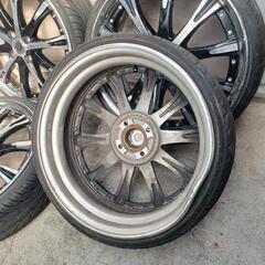 165/35R17　アルミ　タイヤ4本セット　No.165 　ホイール1本歪み大の画像