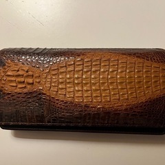 ワニ革?長財布