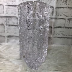 カガミクリスタル ひし形 花瓶の画像