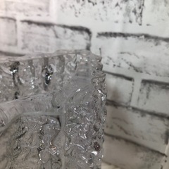 カガミクリスタル ひし形 花瓶の画像