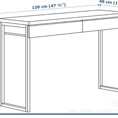 美品‼️IKEAデスクハイグロスホワイトの画像