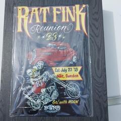🔶新品未使用/ラットフィンクRATFINK②ブリキ看板20cm×30cmの画像