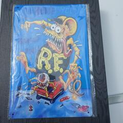 🔶新品未使用/ラットフィンクRATFINK③ブリキ看板20cm×30cmの画像