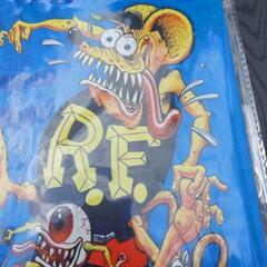 🔶新品未使用/ラットフィンクRATFINK③ブリキ看板20cm×...