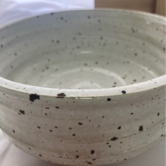 【生け花】花器　白釉盤の画像