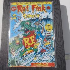 🔶新品未使用/ラットフィンクRATFINK10ブリキ看板20cm×30cmの画像