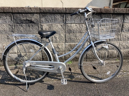 【26インチ自転車】美品❗️内装3段変速　LEDオートライト付　ブリヂストン製タイヤ使用❗️若林自転車　膳所店　SALE中❗️