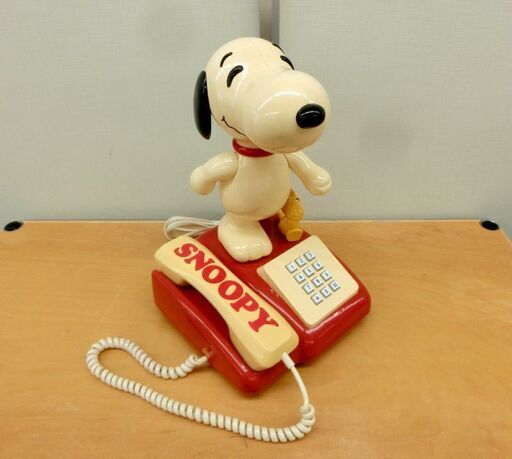 電電公社■スヌーピー電話機 D-017P 田村電機 TOMY トミー SNOOPY プッシュホン 固定電話 昭和レトロ コレクション 札幌 西区 西野