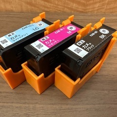 【塩尻市引き取り限定】エプソン用 インクカートリッジ カメ互換 ブラック/マゼンタ/ライトシアン 未使用の画像