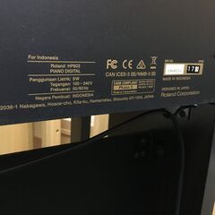 Rolandローランド　電子ピアノ　HP６０３の画像