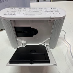 TOSHIBA 東芝 TY-CDR8　CDラジオ　クロックラジオ　目覚まし機能 ホワイト 中古品 ③の画像