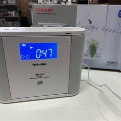 TOSHIBA 東芝 TY-CDR8　CDラジオ　クロックラジオ...
