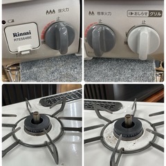 R521 ☀️ Rinnai LPガス（プロパンガス）コンロ 20年製 RTE564BEL ⭐ クリーニング済の画像