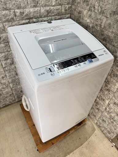 大阪送料無料★3か月保障付き★洗濯機★日立★7kg★2019年★NW-R704★S-418