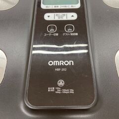 【REGASTOCK川崎店】【動作確認済み】OMRON オムロン 体重計 体組成計 体脂肪計 HBF-202 ブラック 通電確認済の画像
